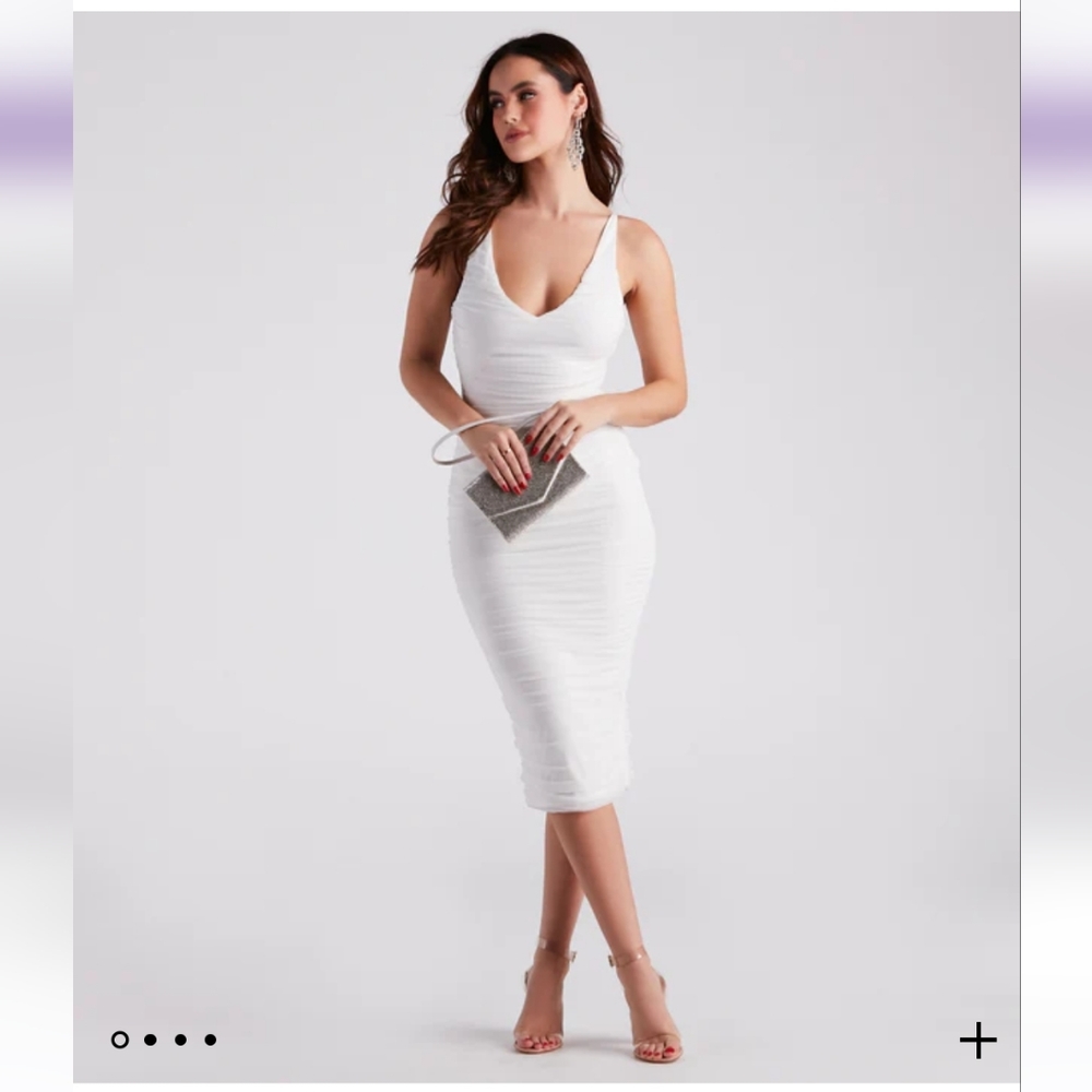 Windsor So Irresistible Mesh Midi Dress